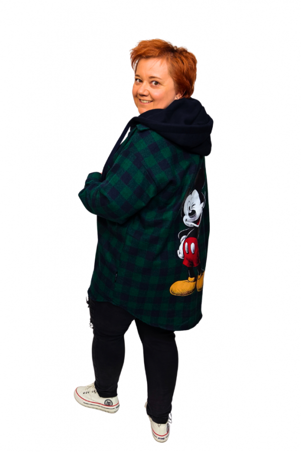 Košeľa s odopínateľnou kapucňou – Miss City - zelená